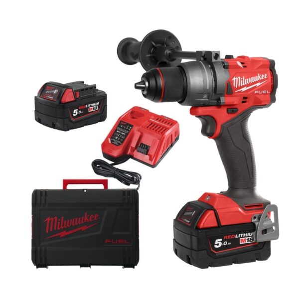 Акумулаторен винтоверт Milwaukee M18FDD3-502X, 18 V, 158 Nm, 4933479863