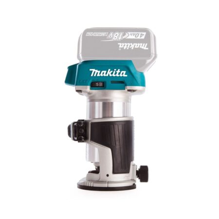 Акумулаторна челна фреза Makita DRT50ZX2, 18 V, 6/8 мм