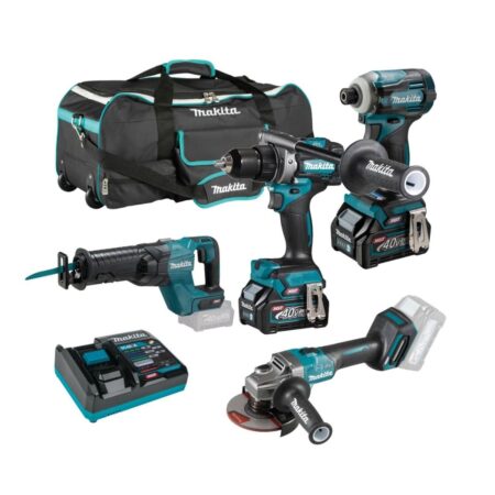 Комплект акумулаторни машини Makita DK0126G401, 40 V, (DF001G / TD001G / GA005G / JR001G)
