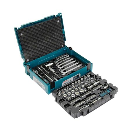 Комплект гедоре Makita E-08713, 120 части, 1/4, 3/8 ", 8-21 мм