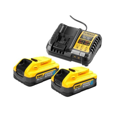 Комплект зарядно устройство и 2 батерии DeWALT DCB1104H2, 12-18V, 5Ah