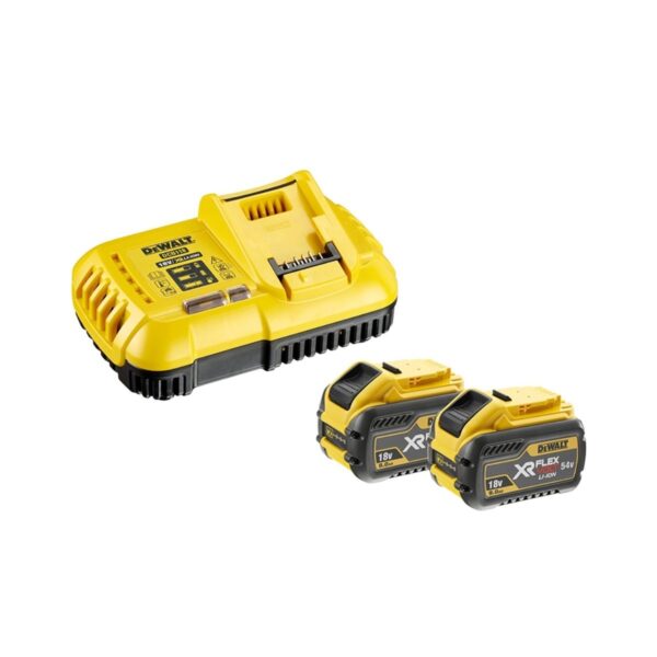 Комплект зарядно устройство и 2 батерии DeWALT DCB118X2, 18/54V, 9Ah
