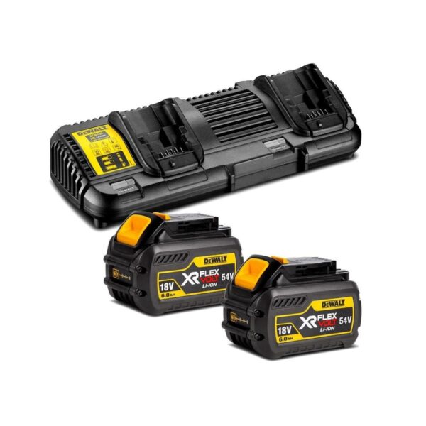 Комплект зарядно устройство и 2 батерии DeWALT DCB132T2, 10.8-18V, 6Ah