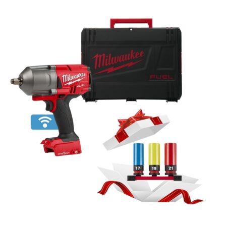 Акумулаторен гайковерт Milwaukee M18ONEFHIWF12-0X, 1356 Nm, 1/2 + ПОДАРЪК Комплект ударни вложки