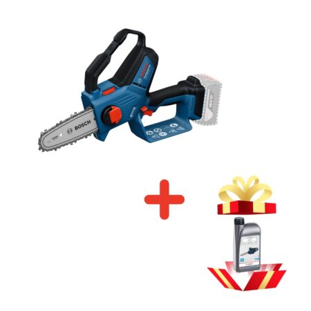 Акумулаторен верижен трион за клони Bosch GKE 18V-15, 18 V, 15 см, 06008D7000 + ПОДАРЪК 1L Масло
