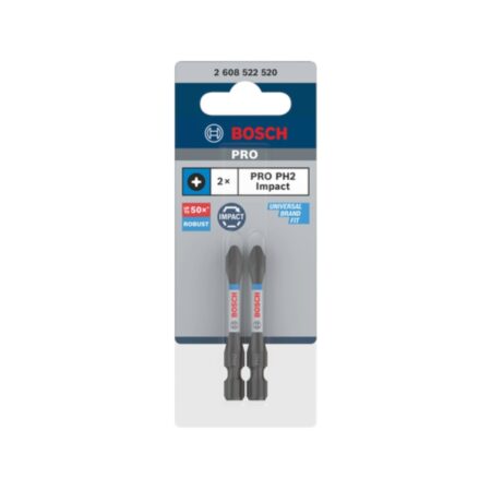 Ударен накрайник Bosch 2608522520, PH2, 55 мм, 2 бр