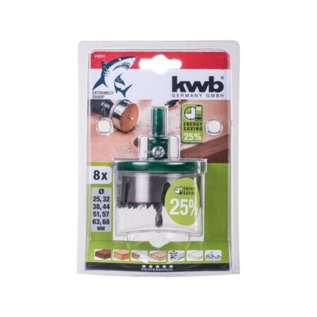 Комплект боркорони Einhel 49498920, 25-68 мм, 8бр