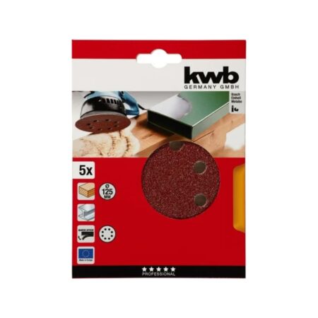 Шкурка за жираф Einhell 49491924, 125мм/P240, 5 бр