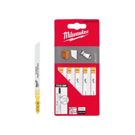 Нож за прободен трион Milwaukee 4932373390, 5 бр, 75 мм, за дърво и PVC