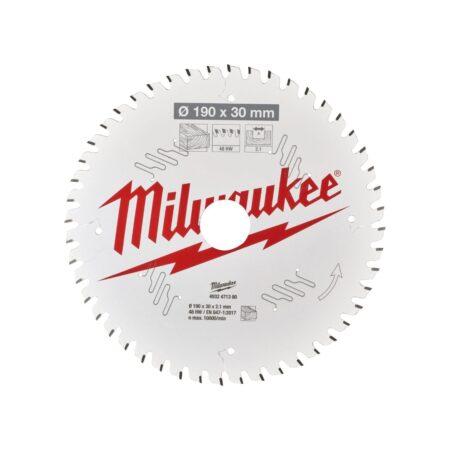 Диск за циркуляр Milwaukee 4932471380, 190х30х2.1,мм, за дърво